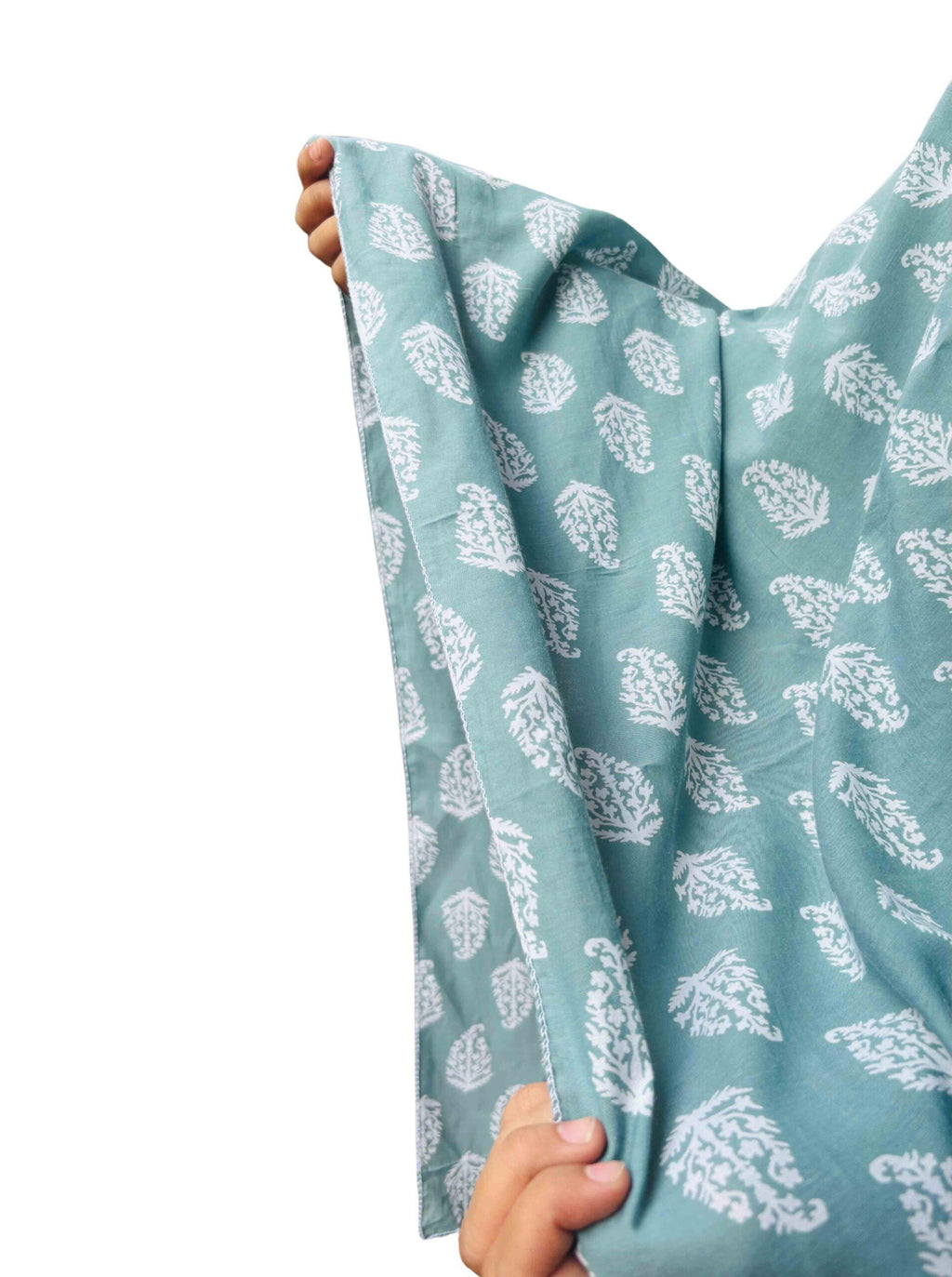 Printed green dupatta