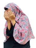 Printed dupatta - Pink floral