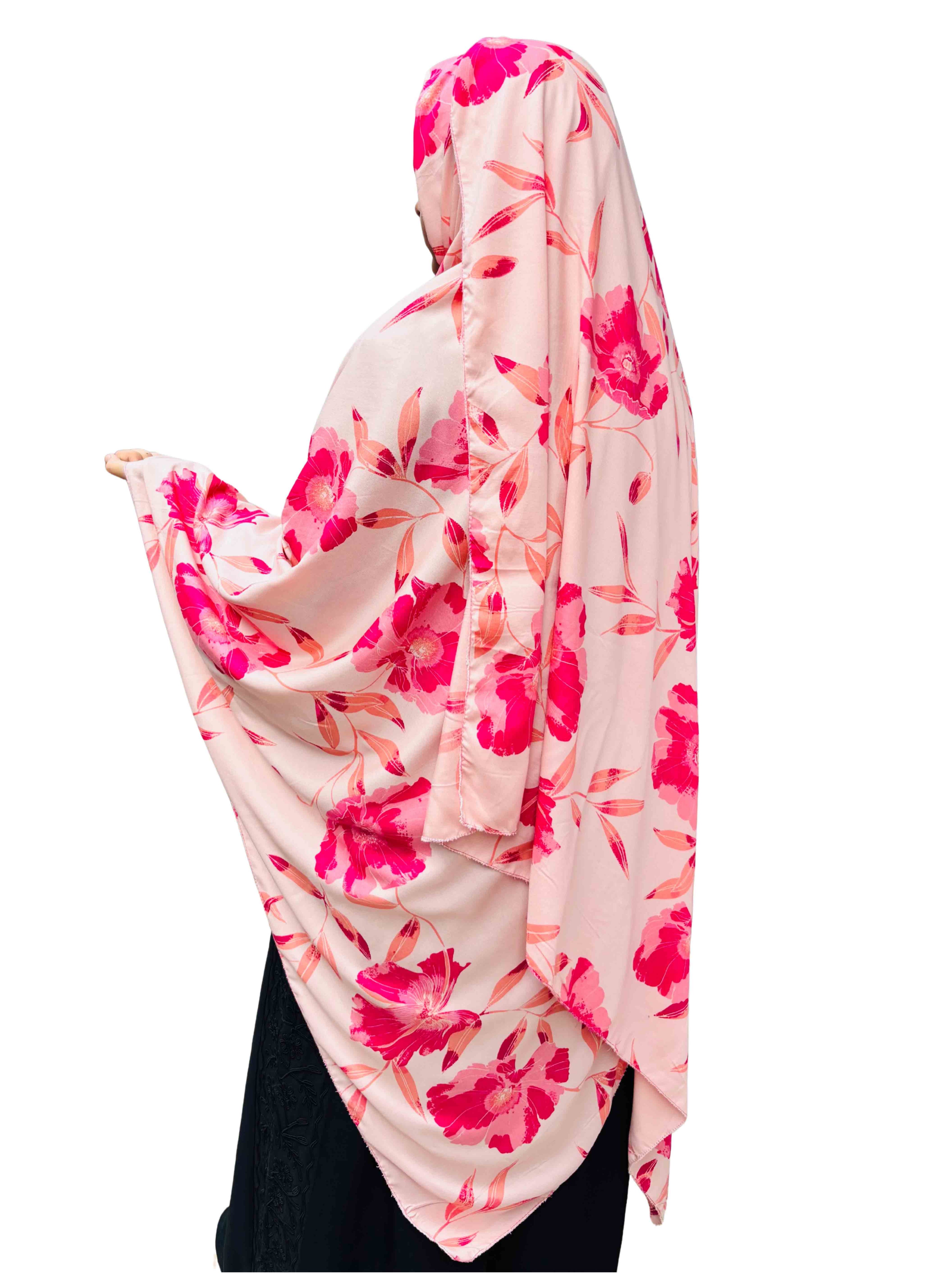 Graceful Floral Dupatta - Soft Rayon