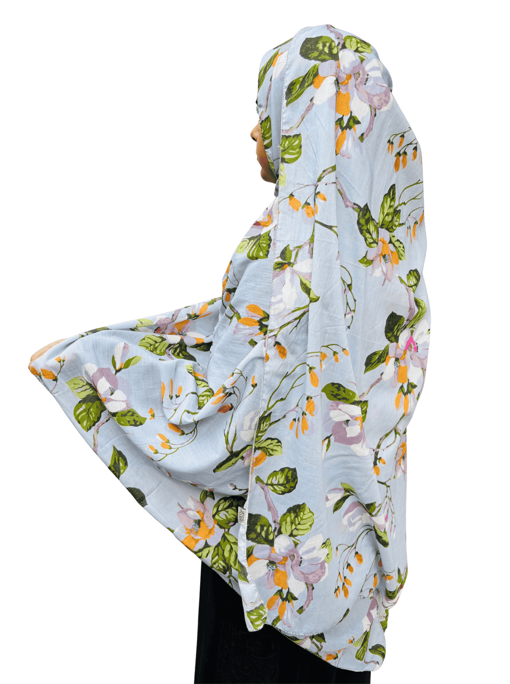 Floral printed dupatta - soft pure cotton