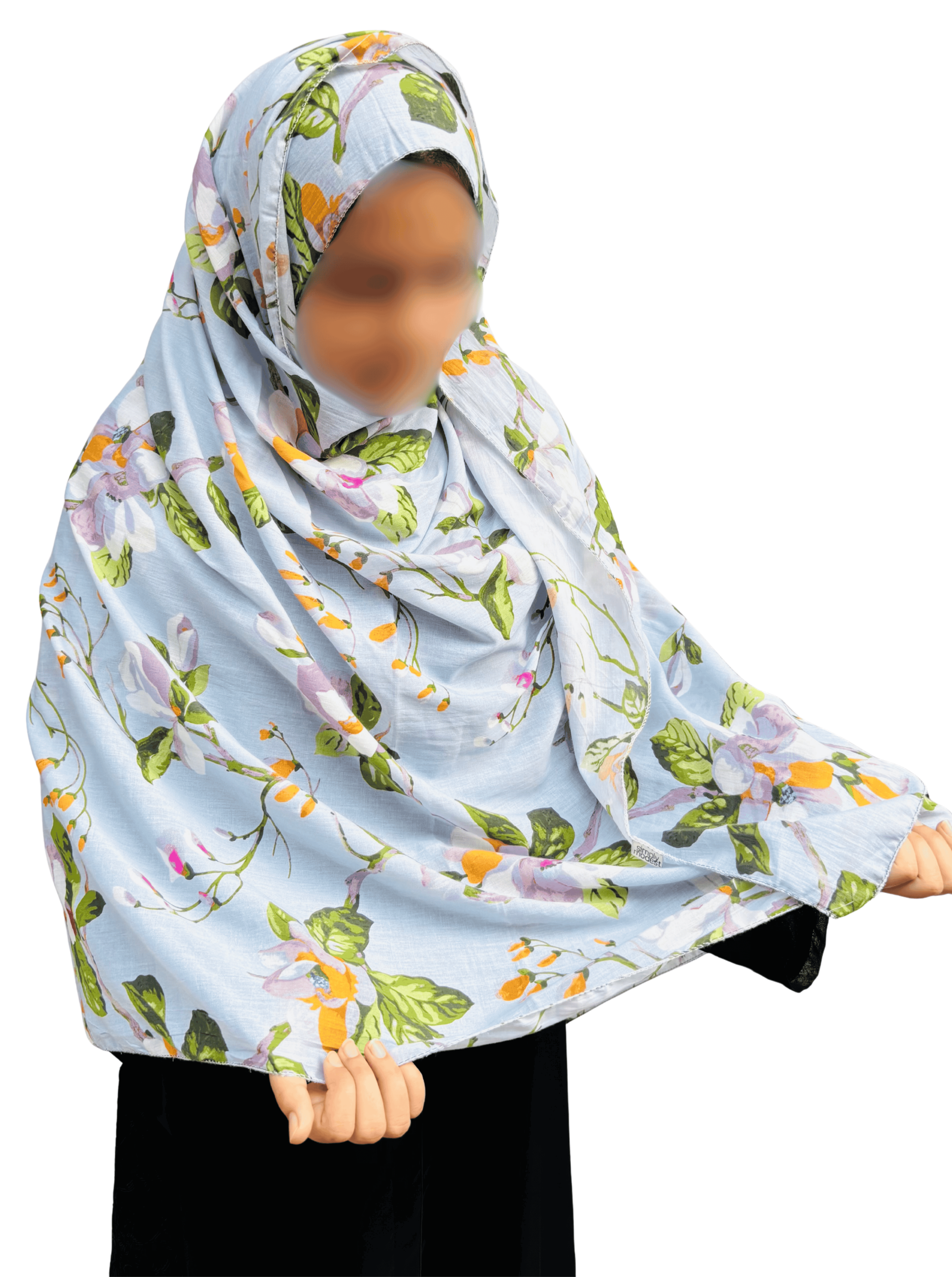 Floral printed dupatta - soft pure cotton