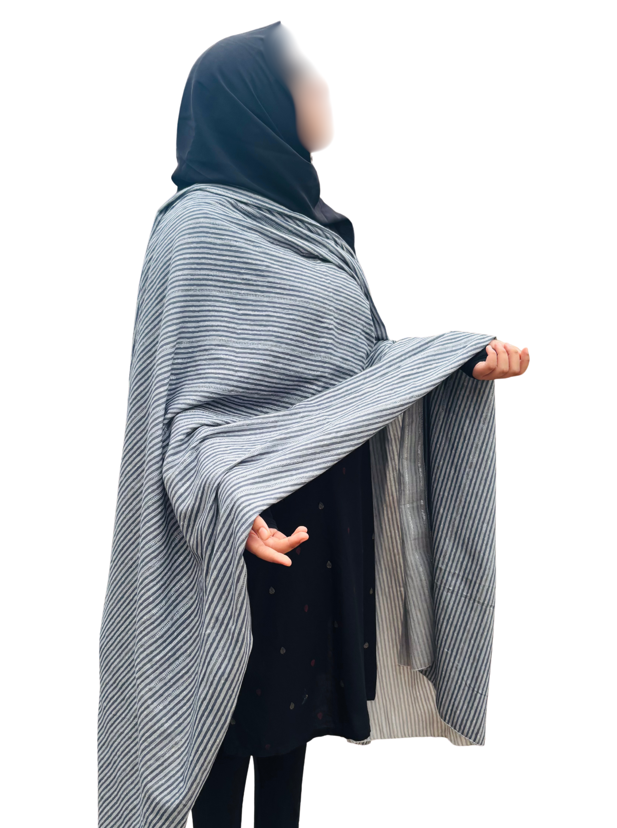 Lining print rayon dupatta