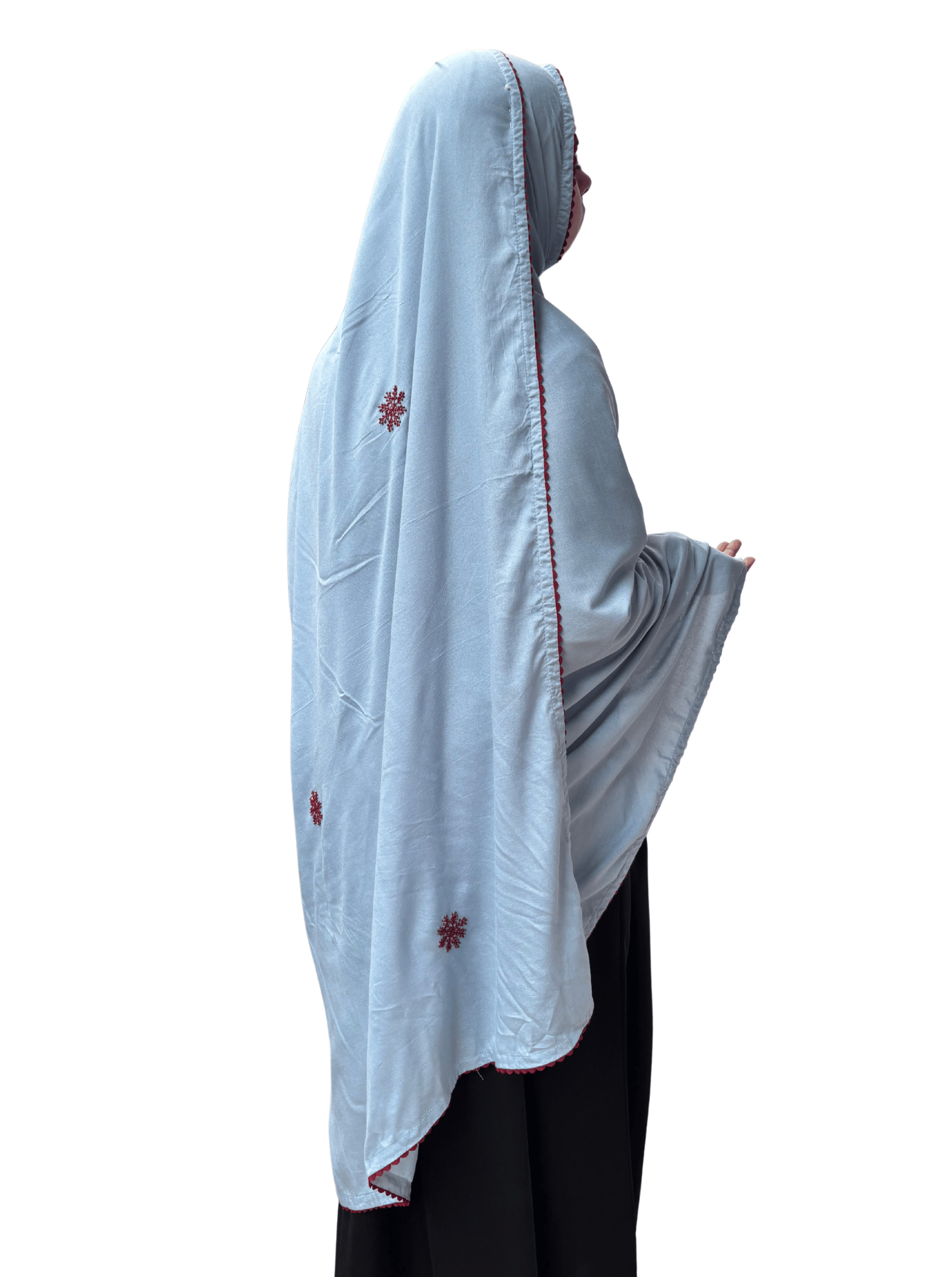 Baby blue hand work Dupatta