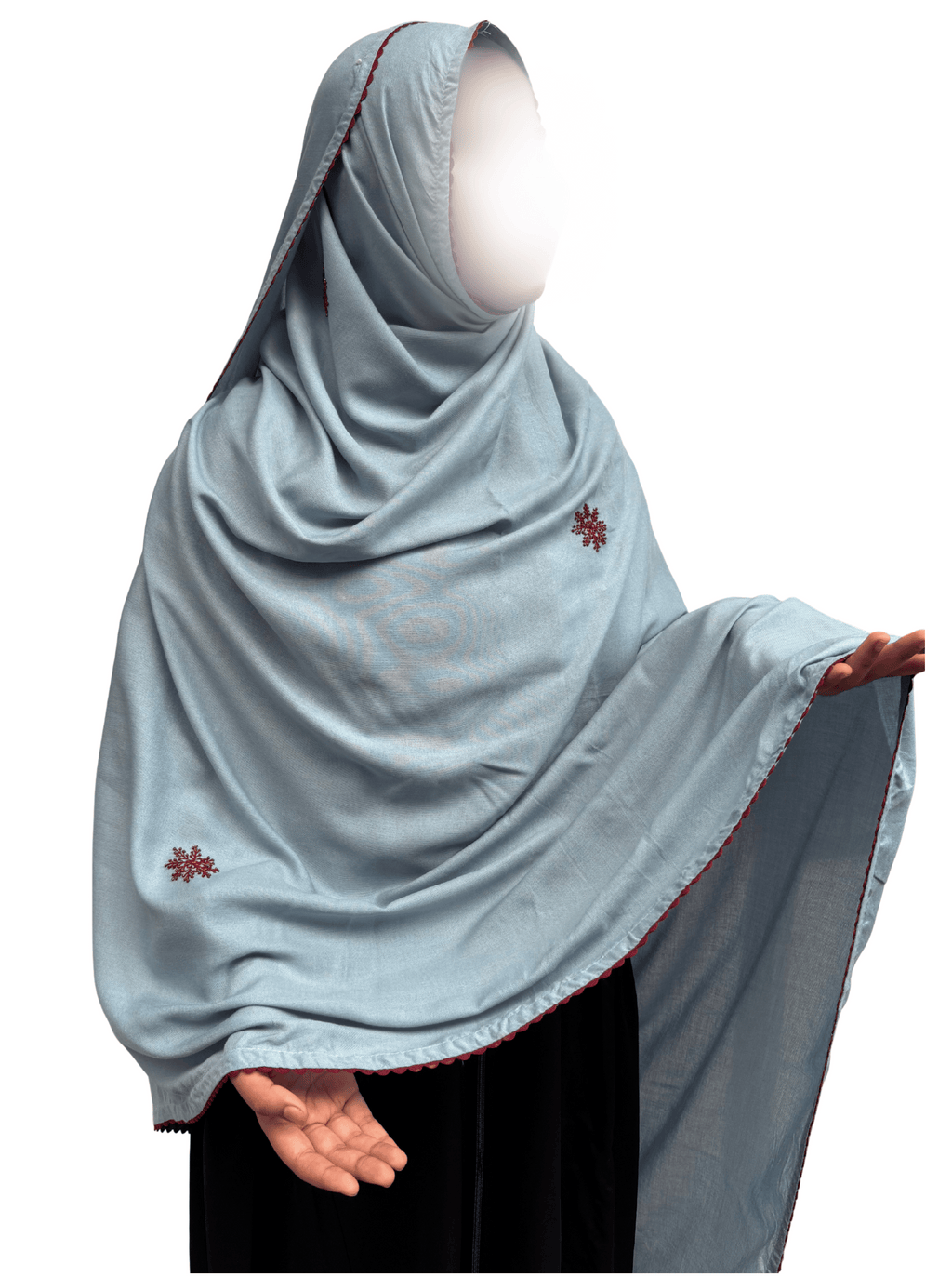 Baby blue hand work Dupatta