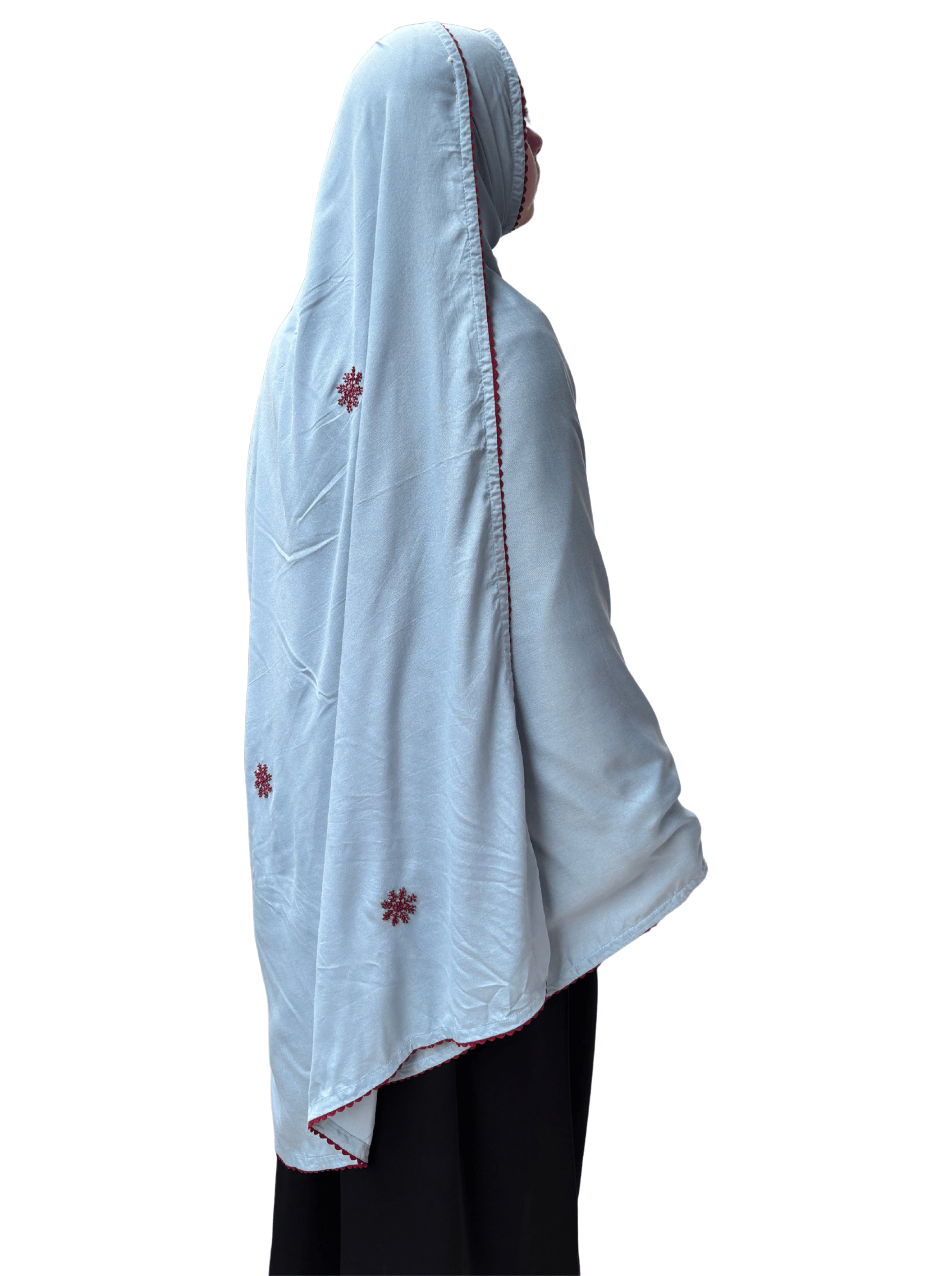 Baby blue hand work Dupatta
