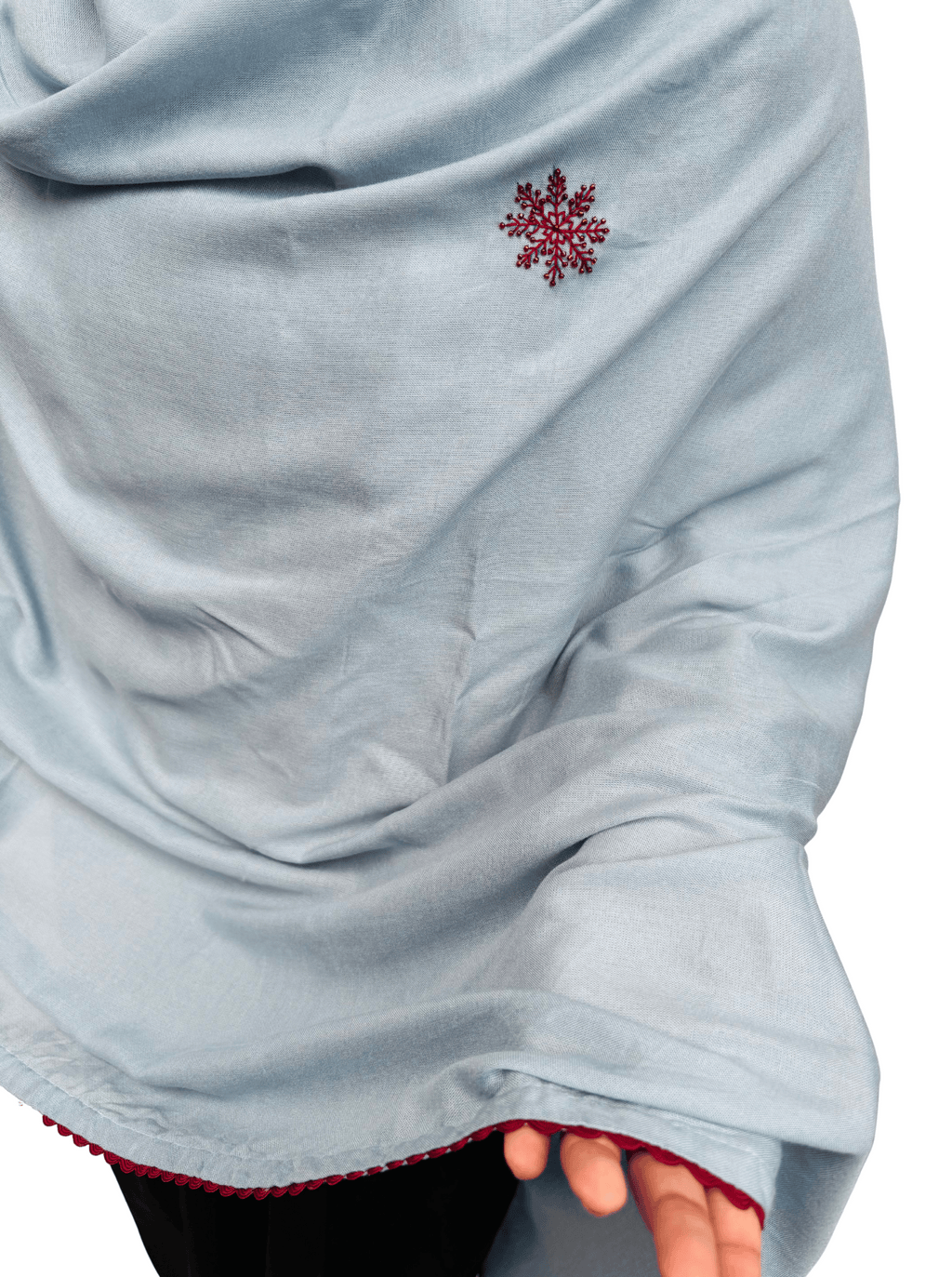 Baby blue hand work Dupatta