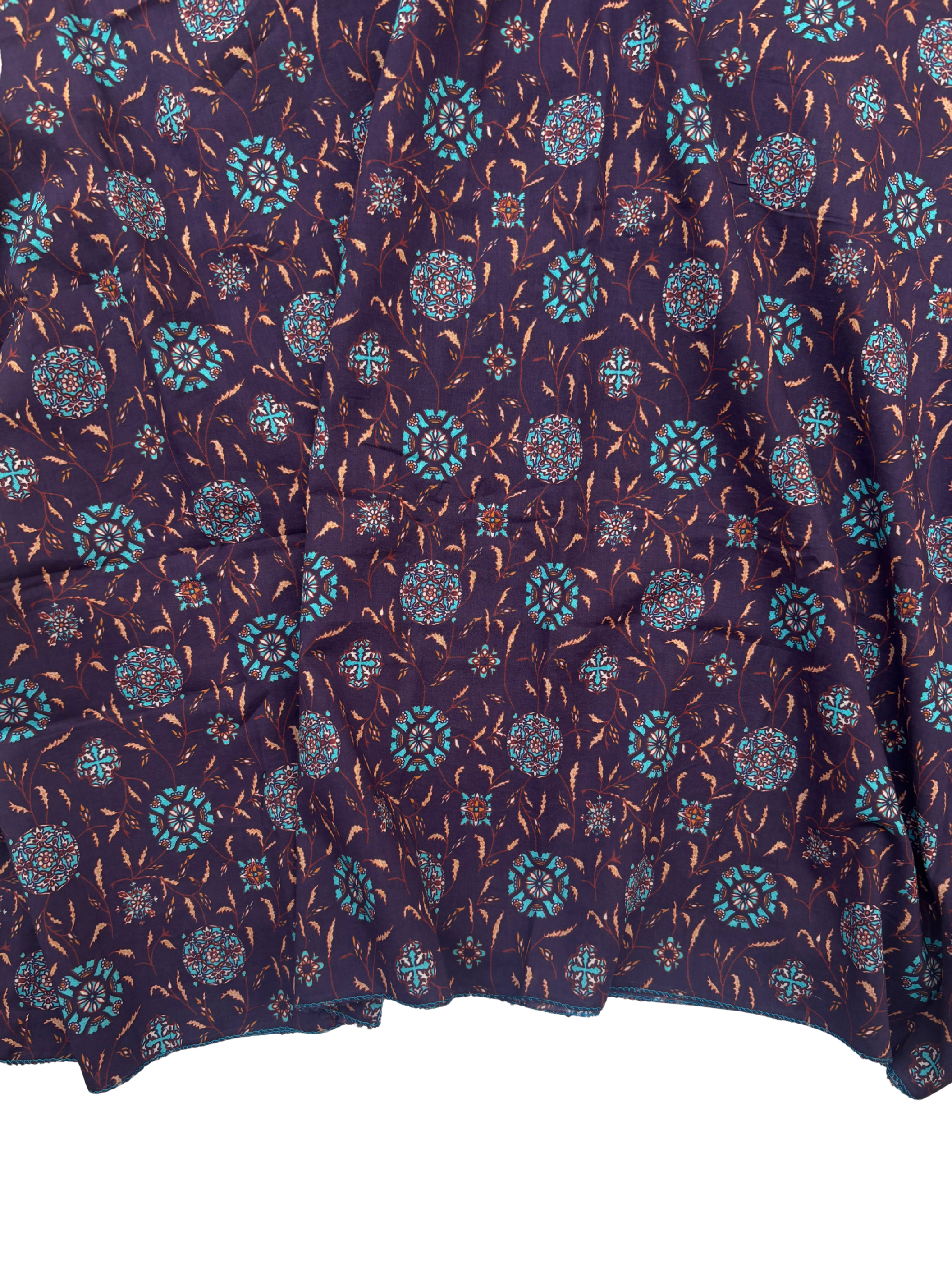 Purple printed dupatta