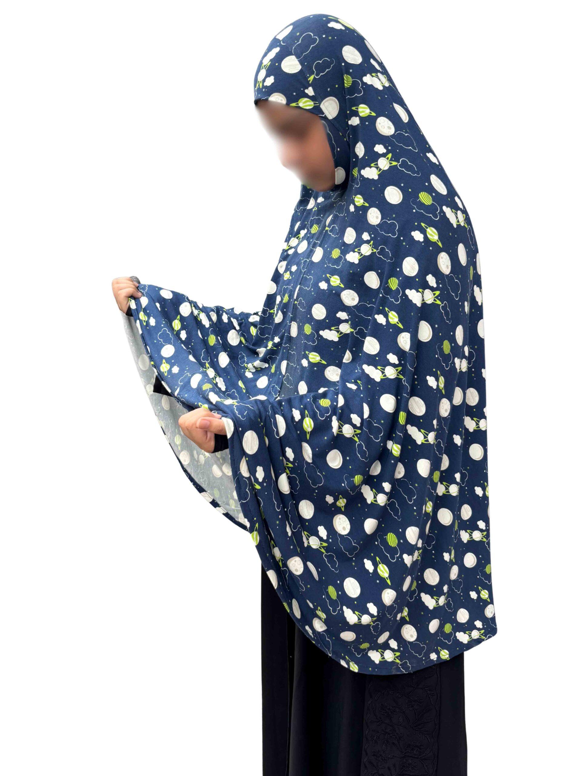 Khimar - Cute Moon and Star print