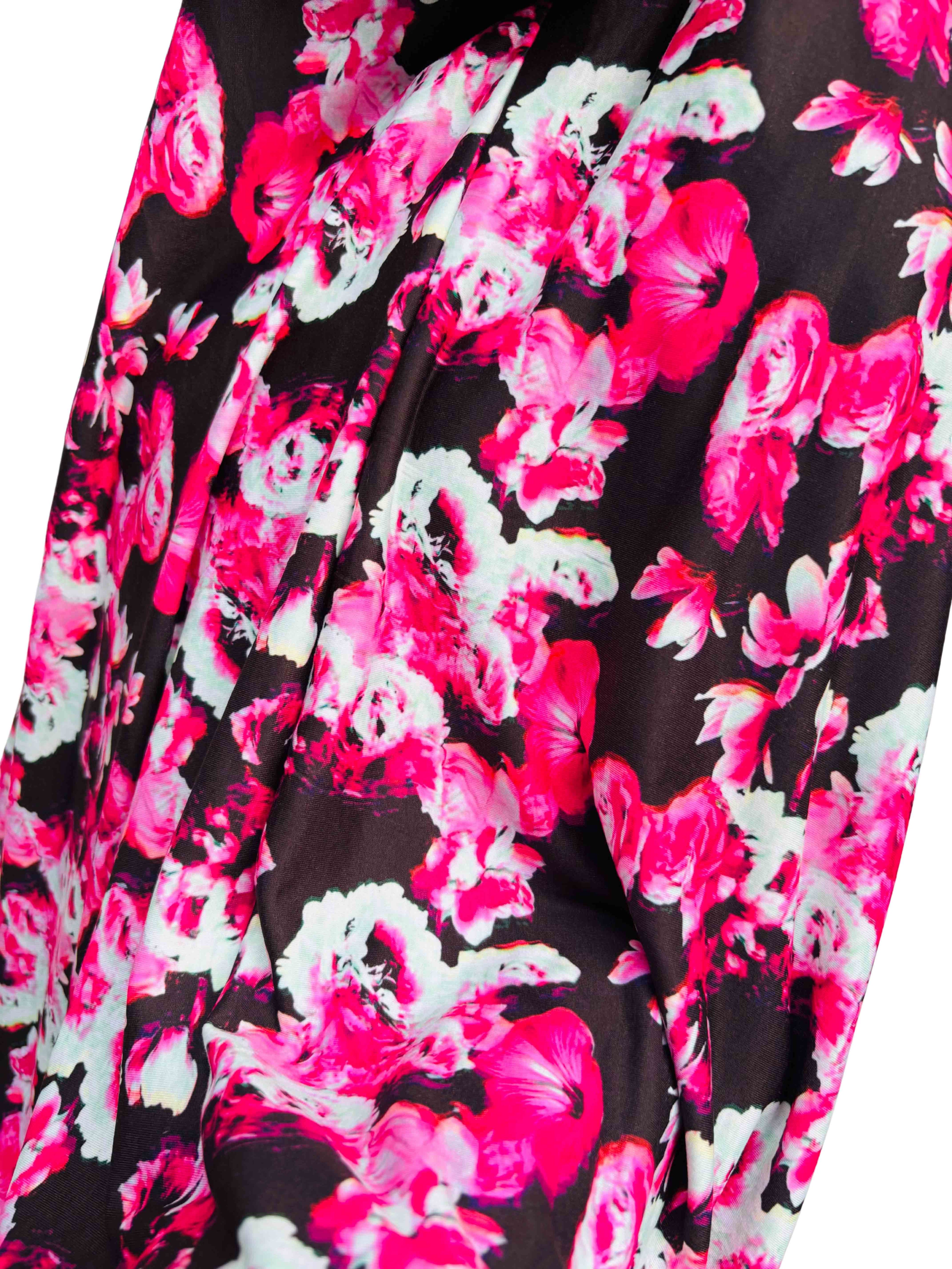Khimar - Beautiful magenta floral print