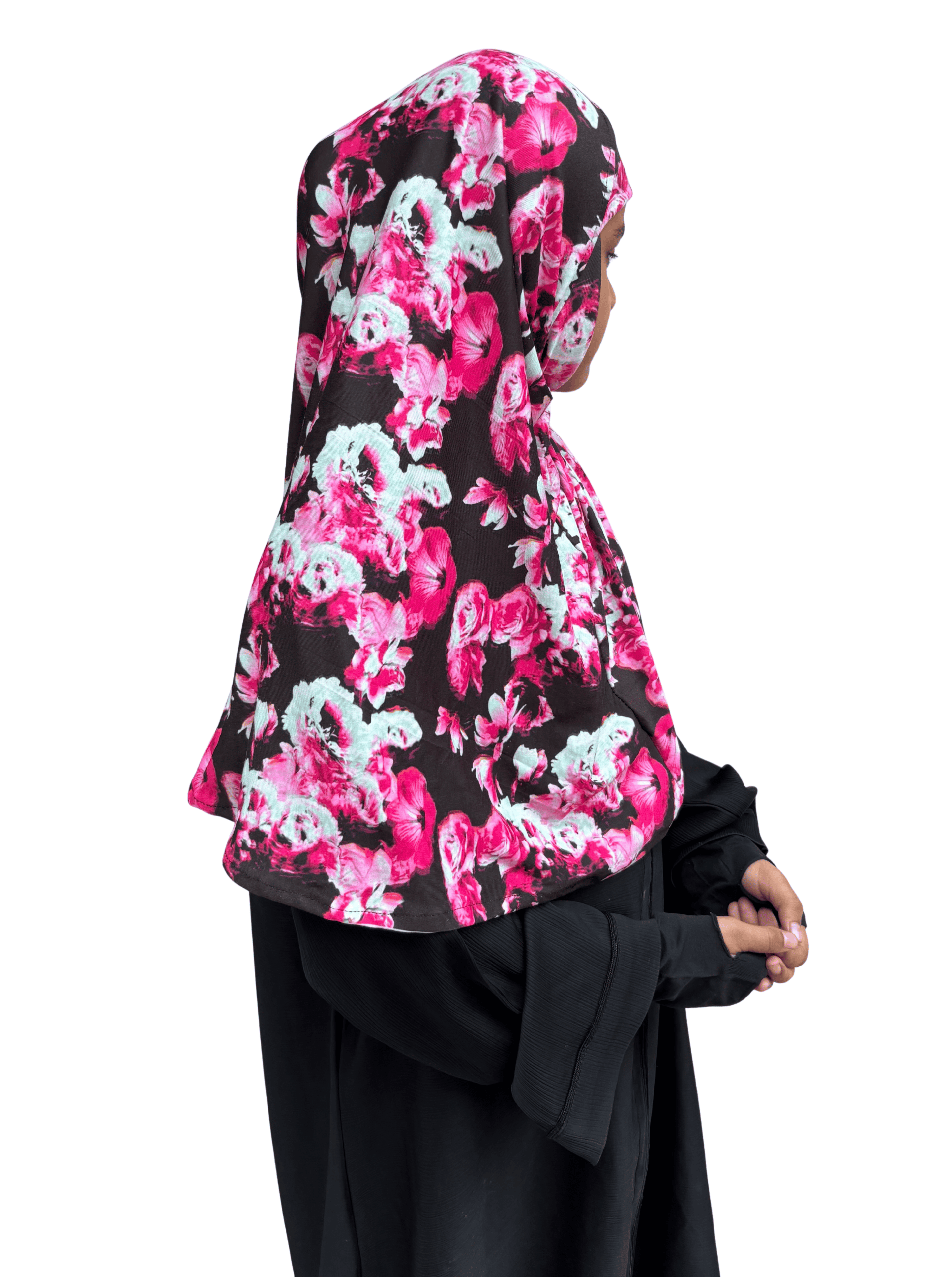 Kids Khimar - Cute floral print