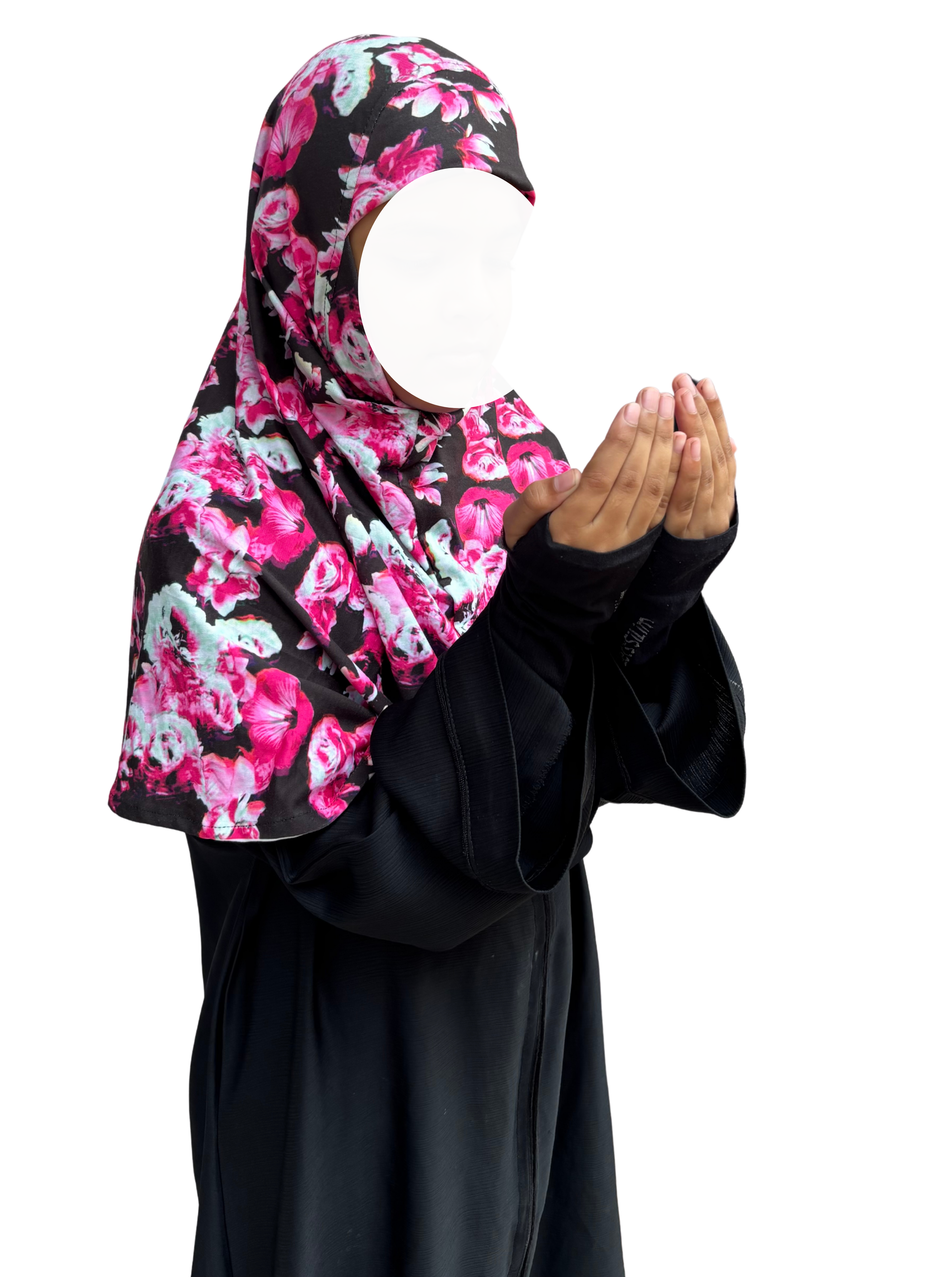 Kids Khimar - Cute floral print
