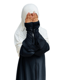 Kids Khimar - Milky white
