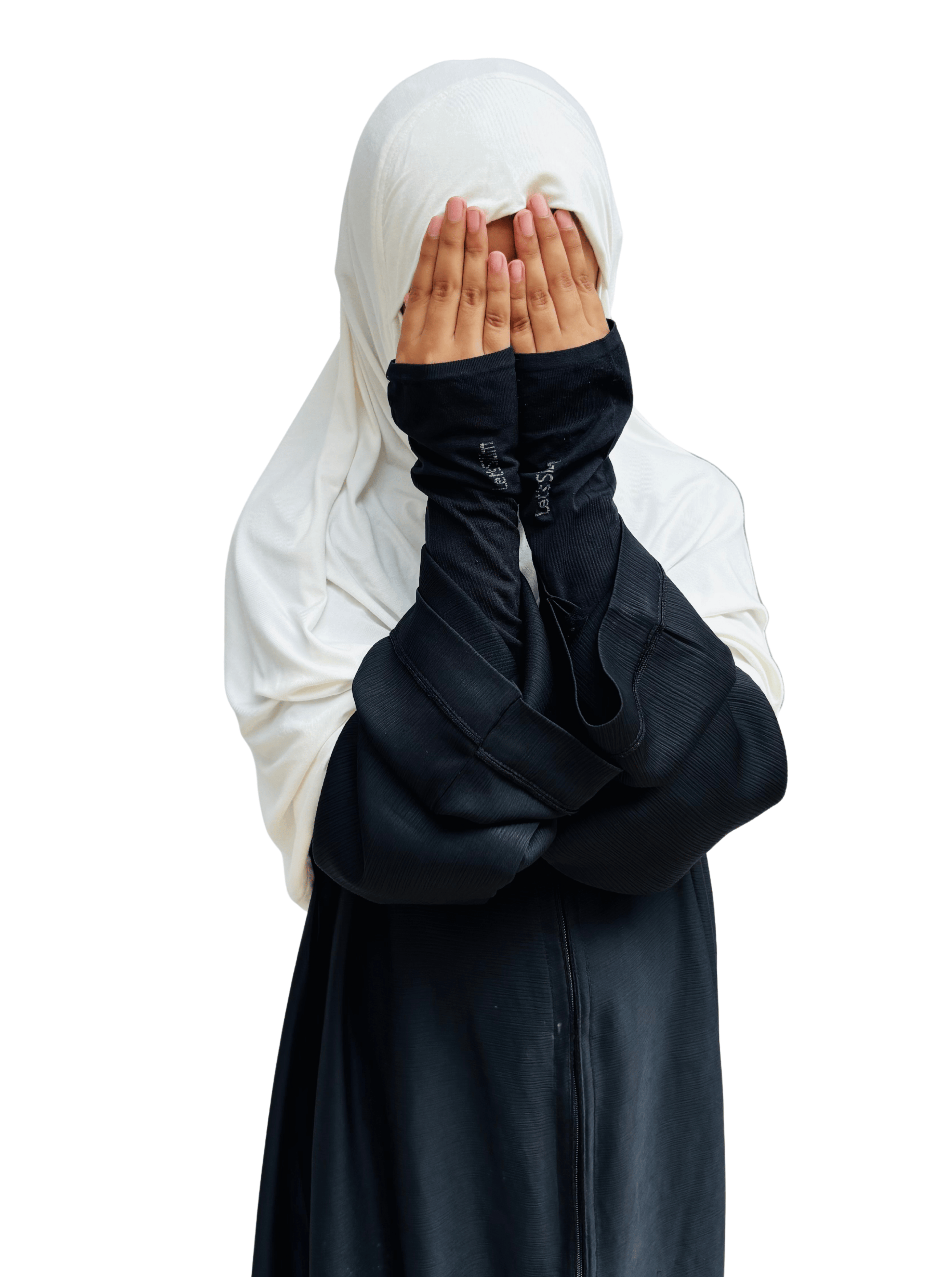 Kids Khimar - Milky white