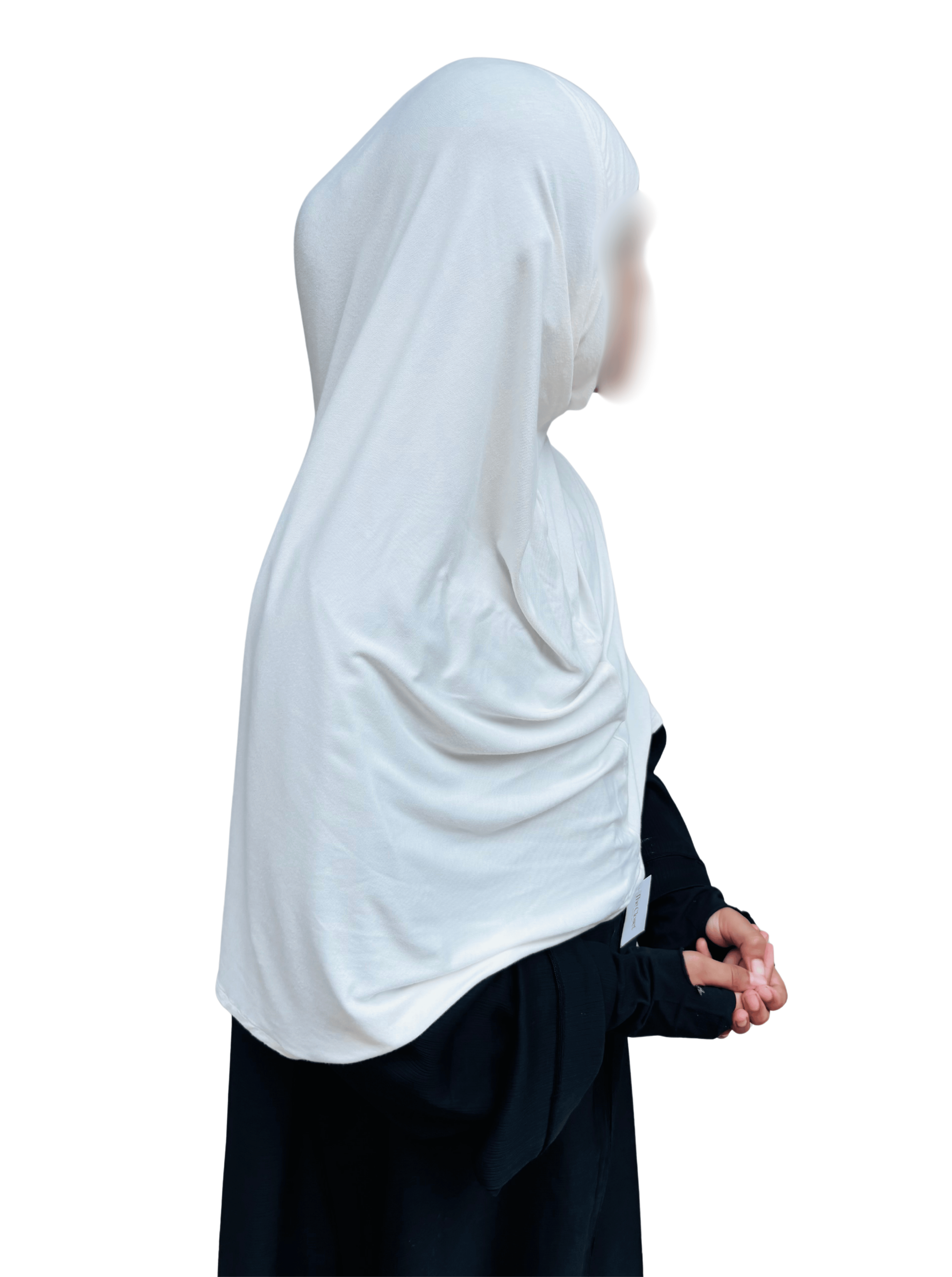 Kids Khimar - Milky white