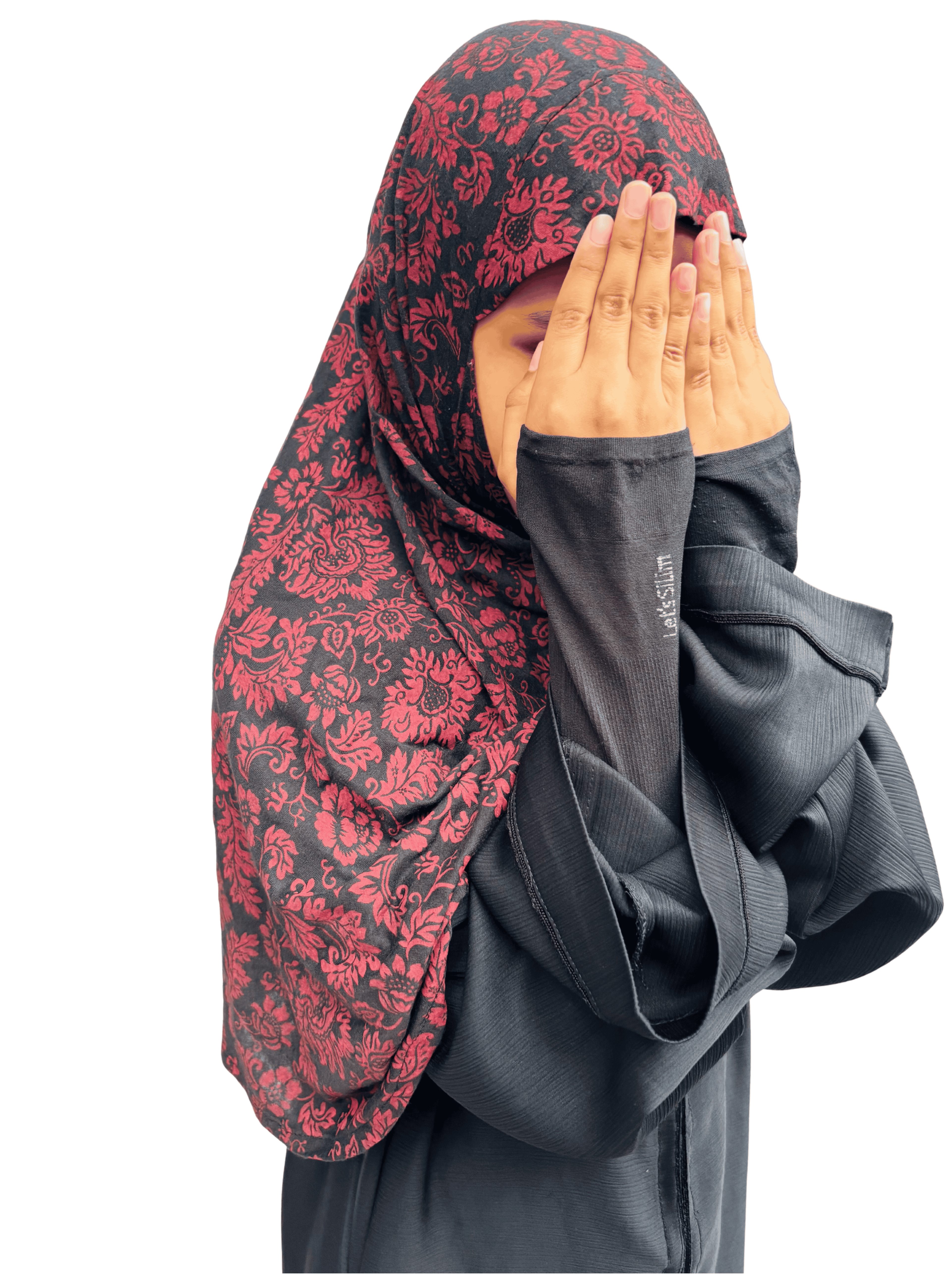 Kids Khimar - Minimal floral print
