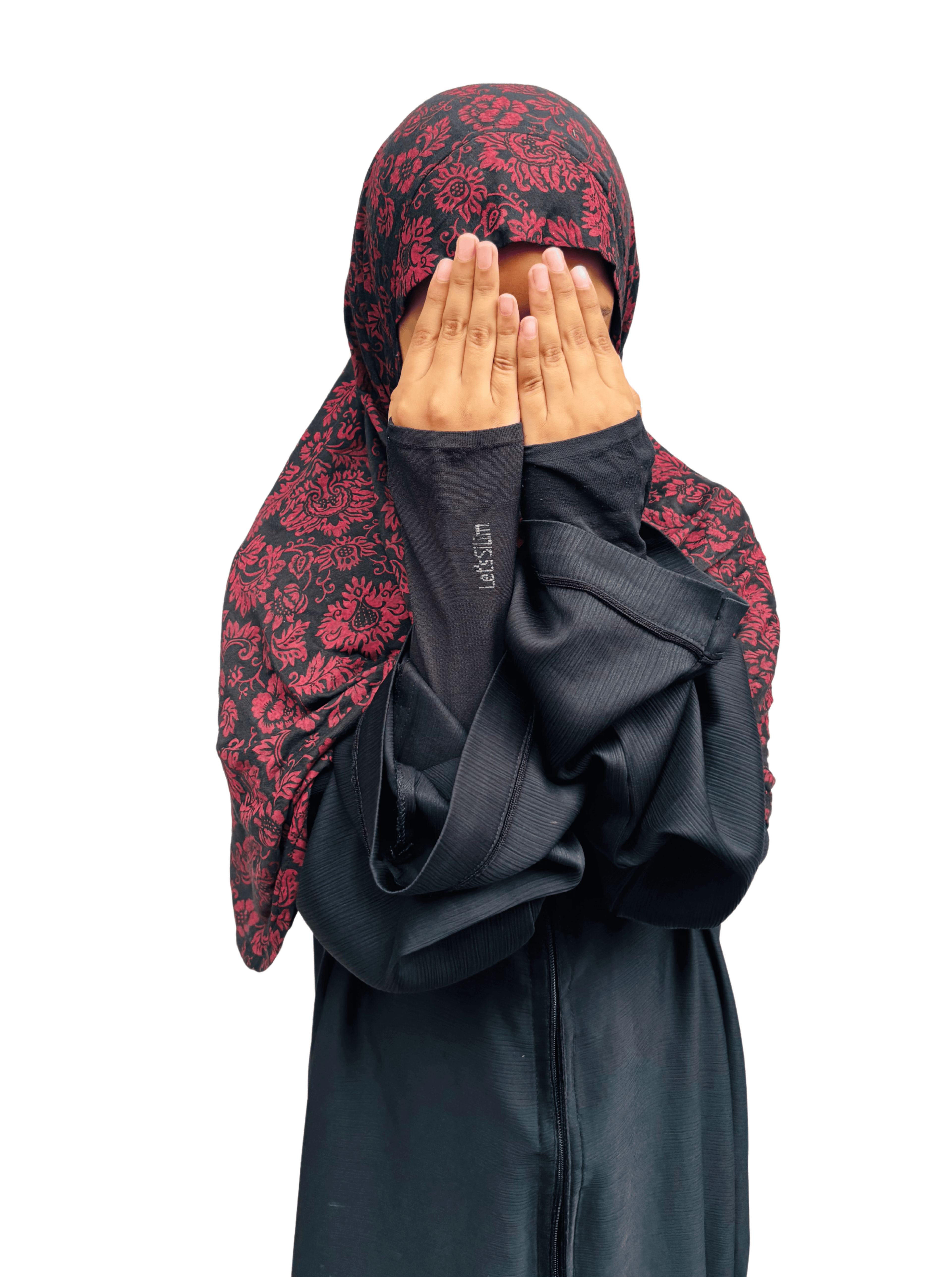 Kids Khimar - Minimal floral print