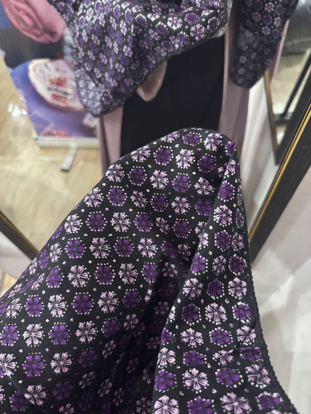 Printed Namaz dupatta with Shimmer