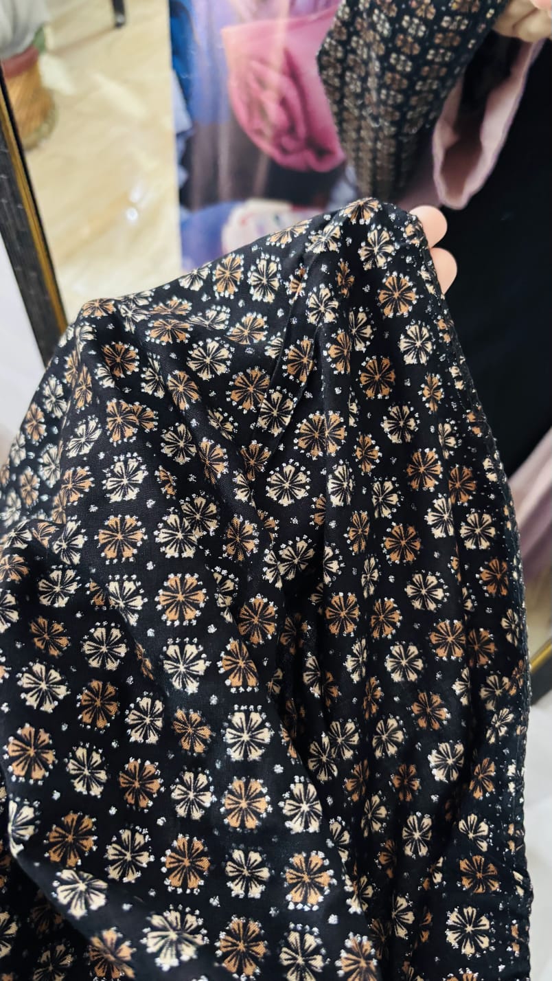 Printed Namaz dupatta with Shimmer