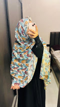 Printed Namaz Dupatta with stones