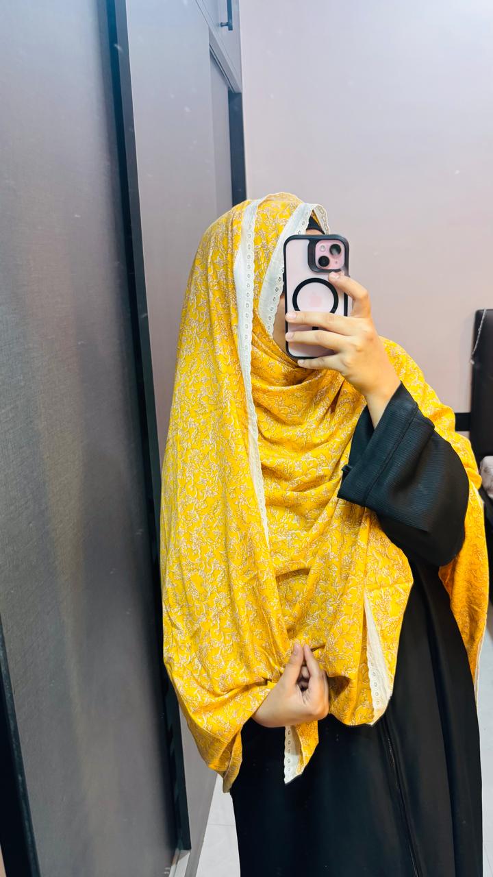 Printed Lace Dupattas