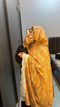 Rayon Printed Lace Dupatta