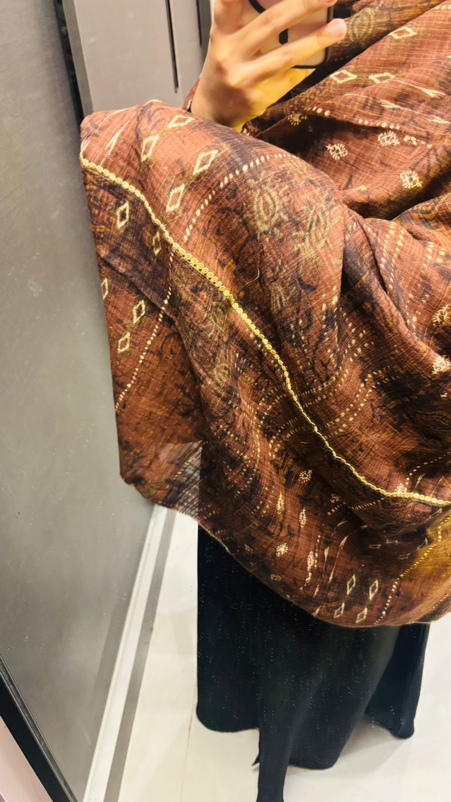 Printed Lace Dupatta