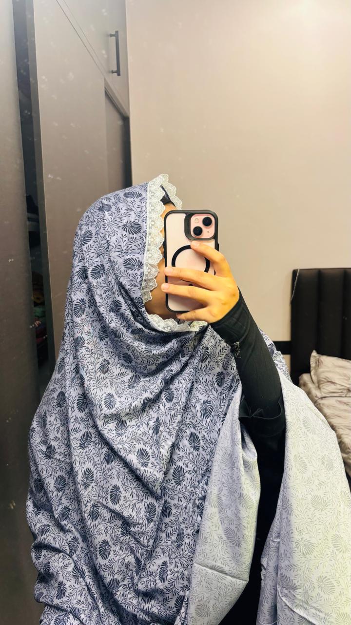 Printed Rayon Lace Dupatta