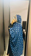 Printed Blue Lace Dupatta