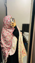 Pink Soft Rayon Printed Dupatta