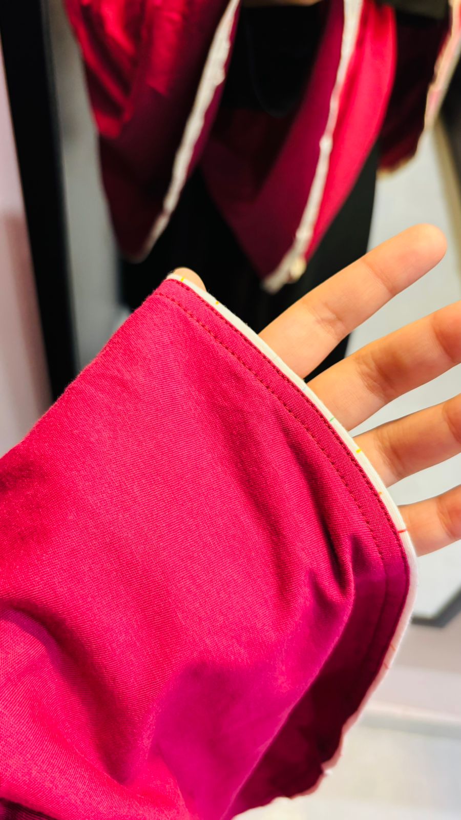 Cotton Hosiery Light Maroon Khimar