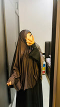 Lycra Dusty Grey Khimar