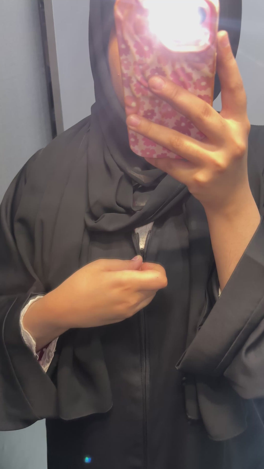 Imported Nida Basic Abaya - Front Closed