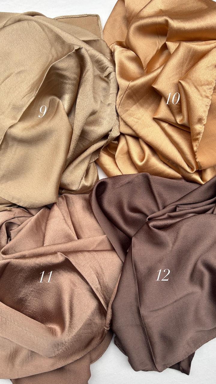 Bubble satin hijabs