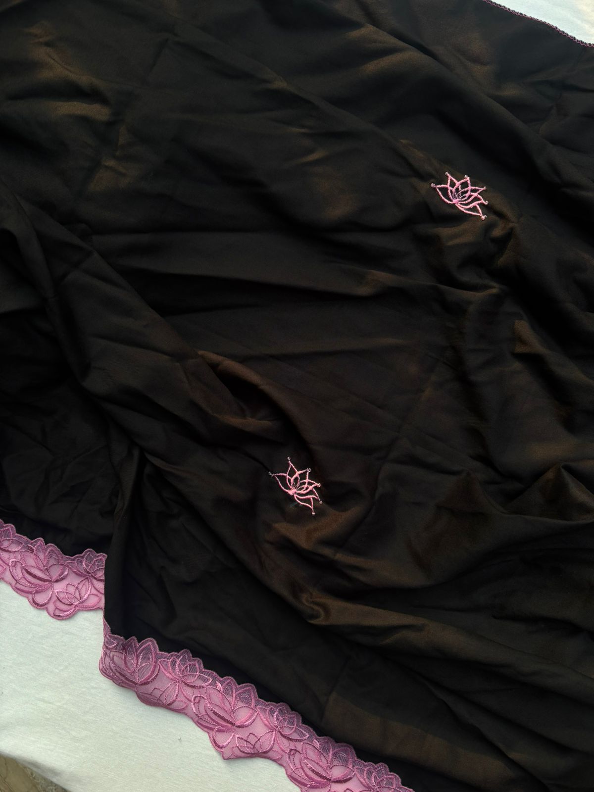 Embroidered Black dupatta