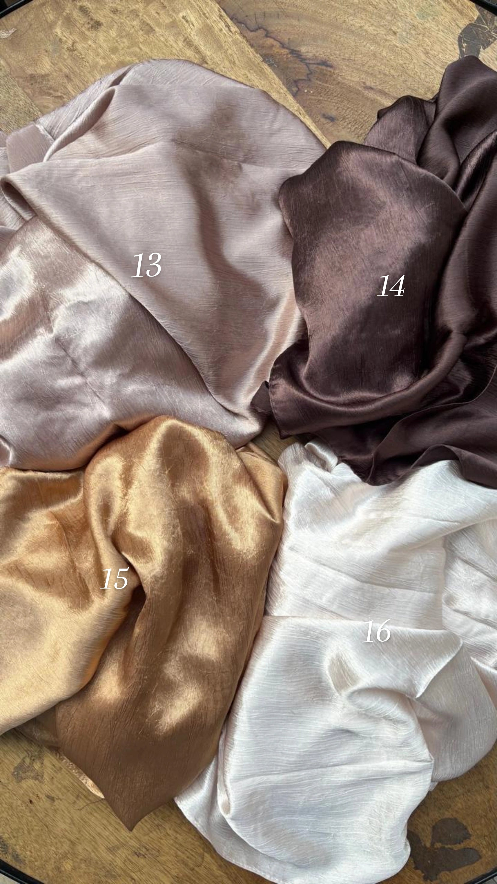 Marble satin hijabs