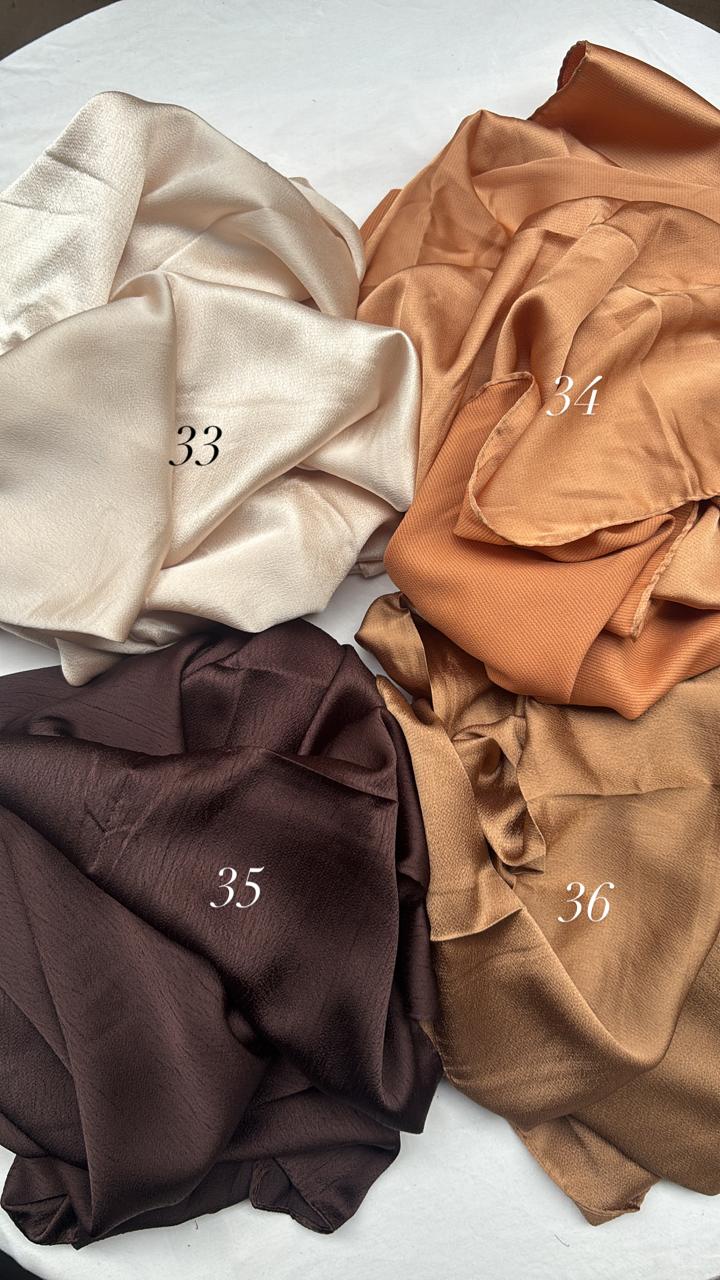 Bubble satin hijabs
