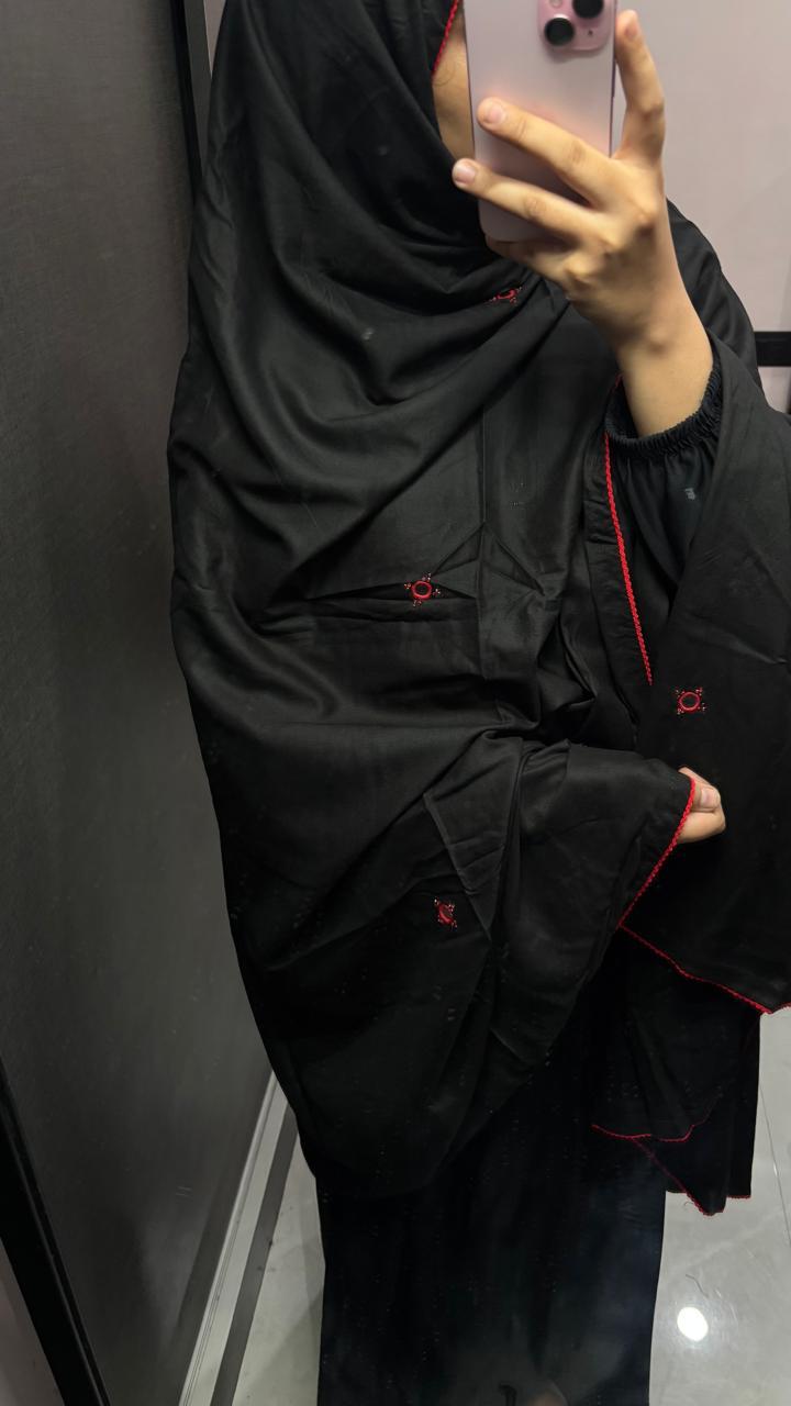 Black & Red. handwork big size chadar
