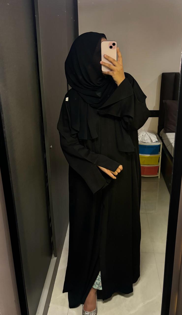 Basic Abayah - Front open with buttons
