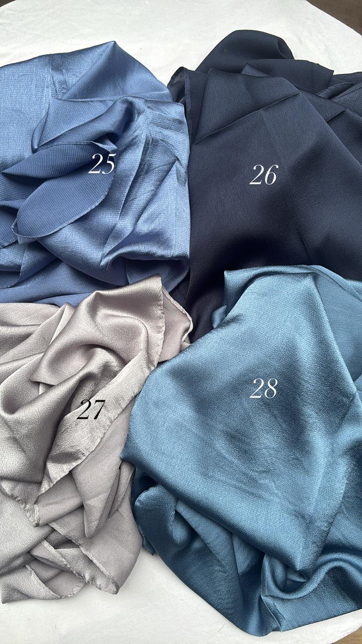 Bubble satin hijabs