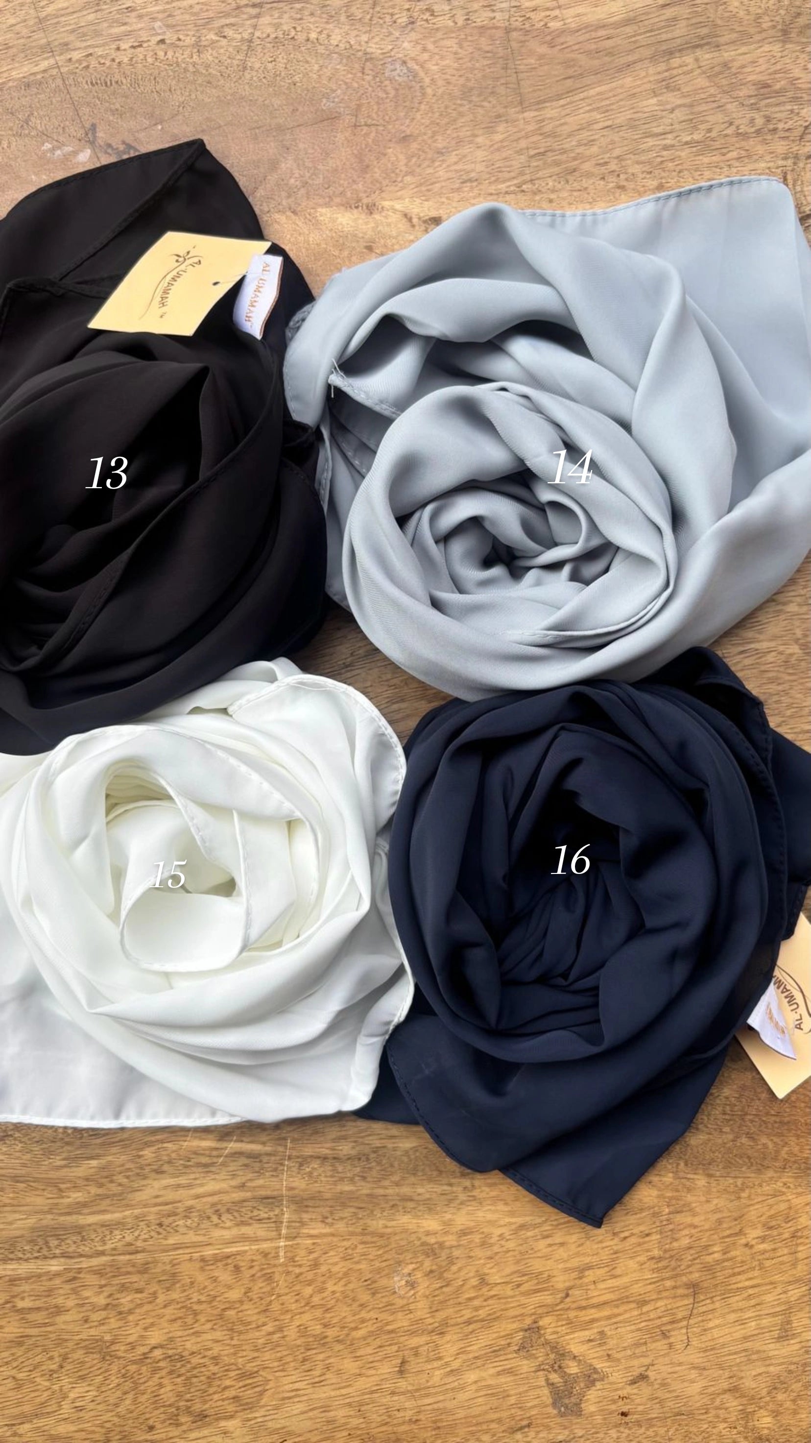 Heavy chiffon hijabs