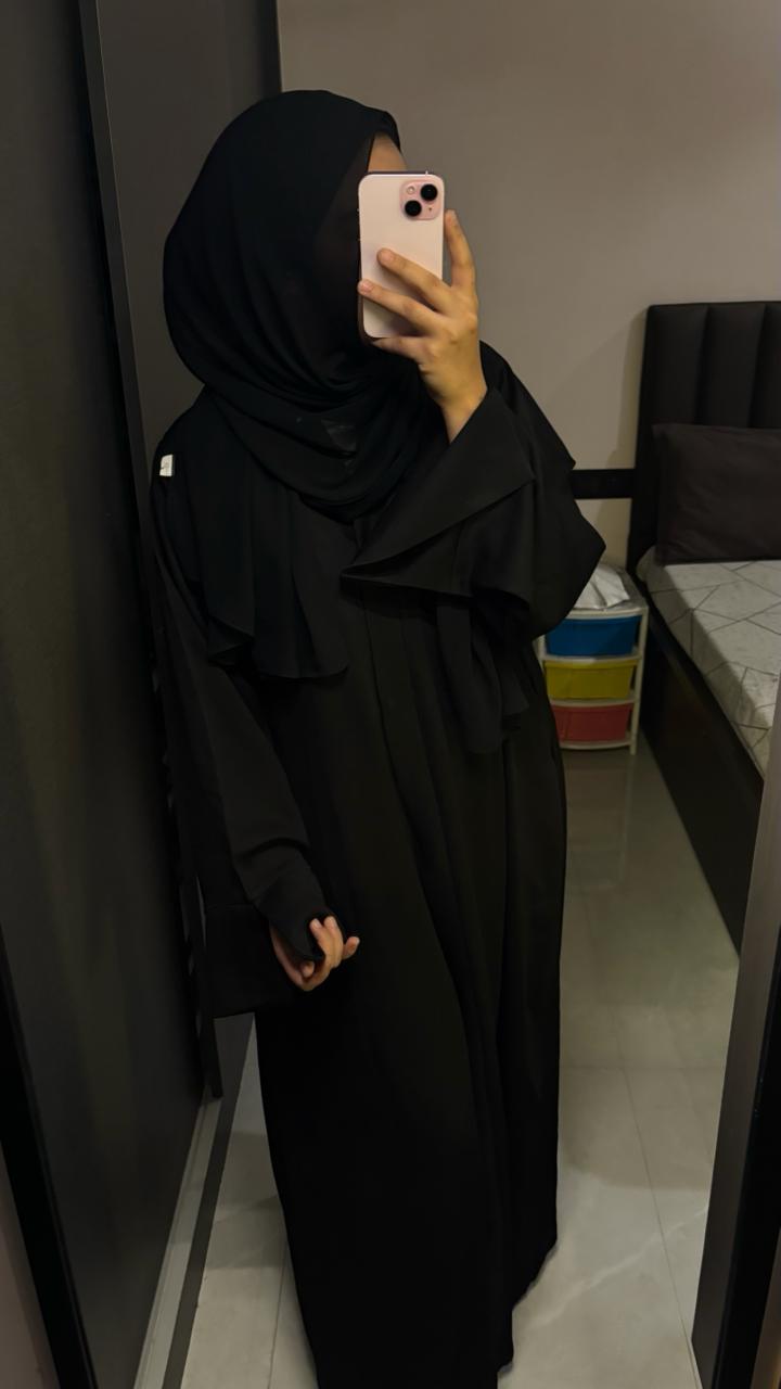 Basic Abayah - Front open with buttons