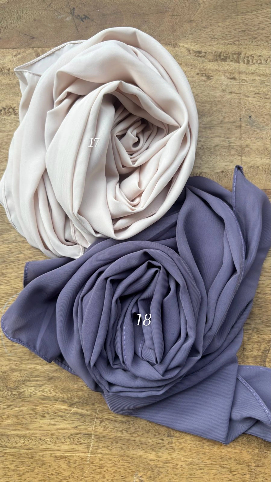 Heavy chiffon hijabs