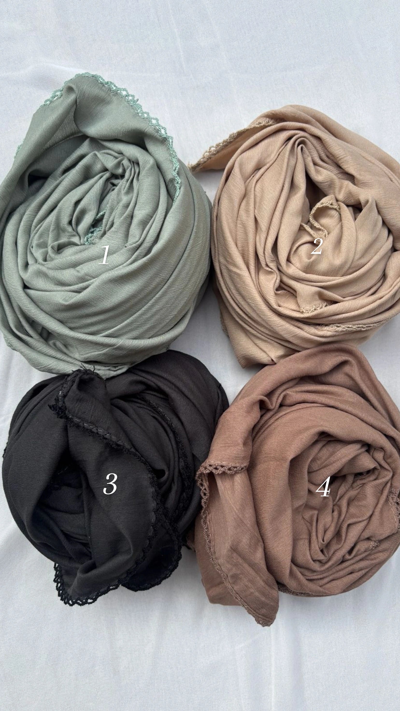 Cotton Hijab With laces