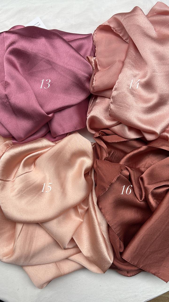 Bubble satin hijabs