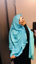 Basic Embroidered dupatta - sky Blue