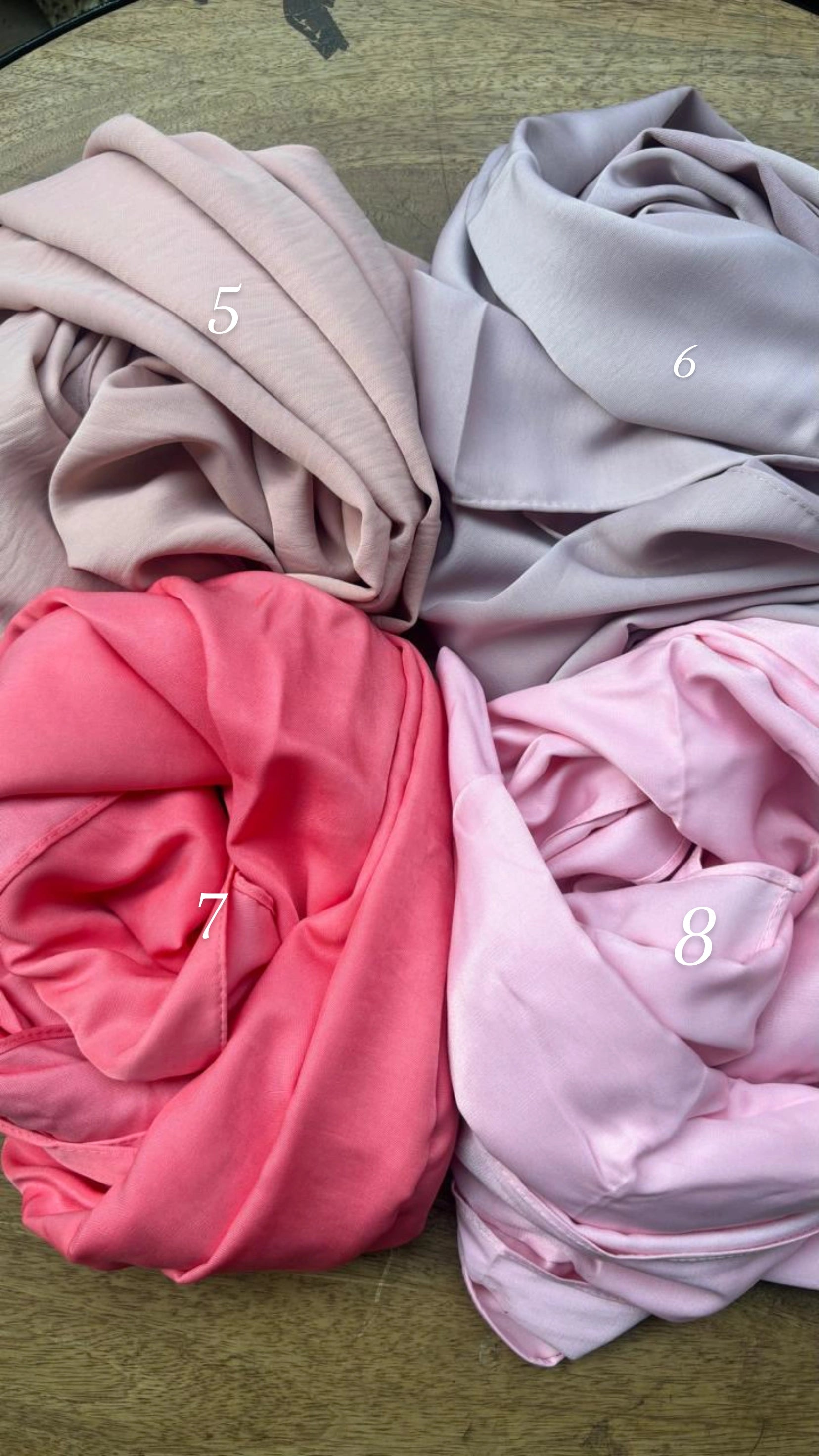 Premium Heavy Satin Hijabs - 2 meters