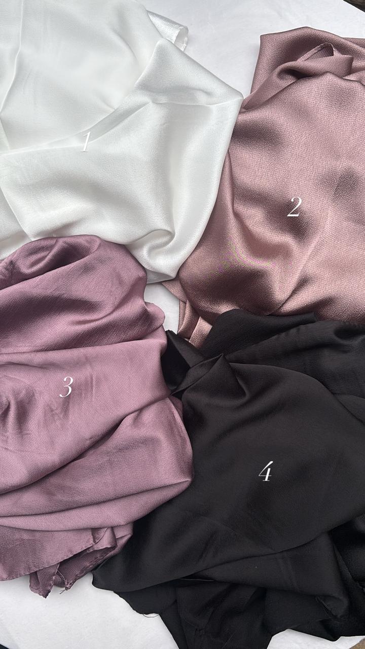 Bubble satin hijabs