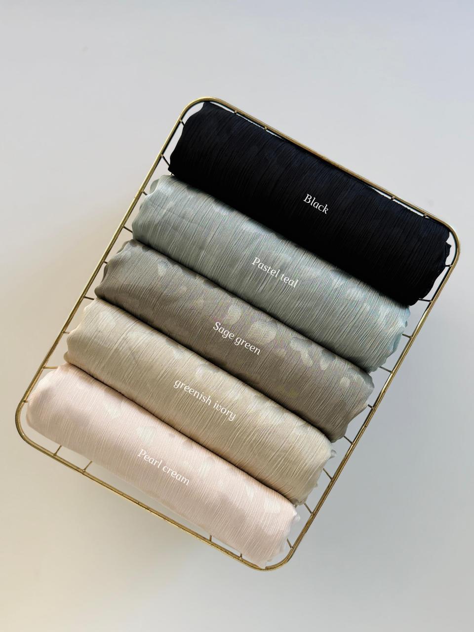 Zera Exclusive Self Print Premium Satin Hijabs