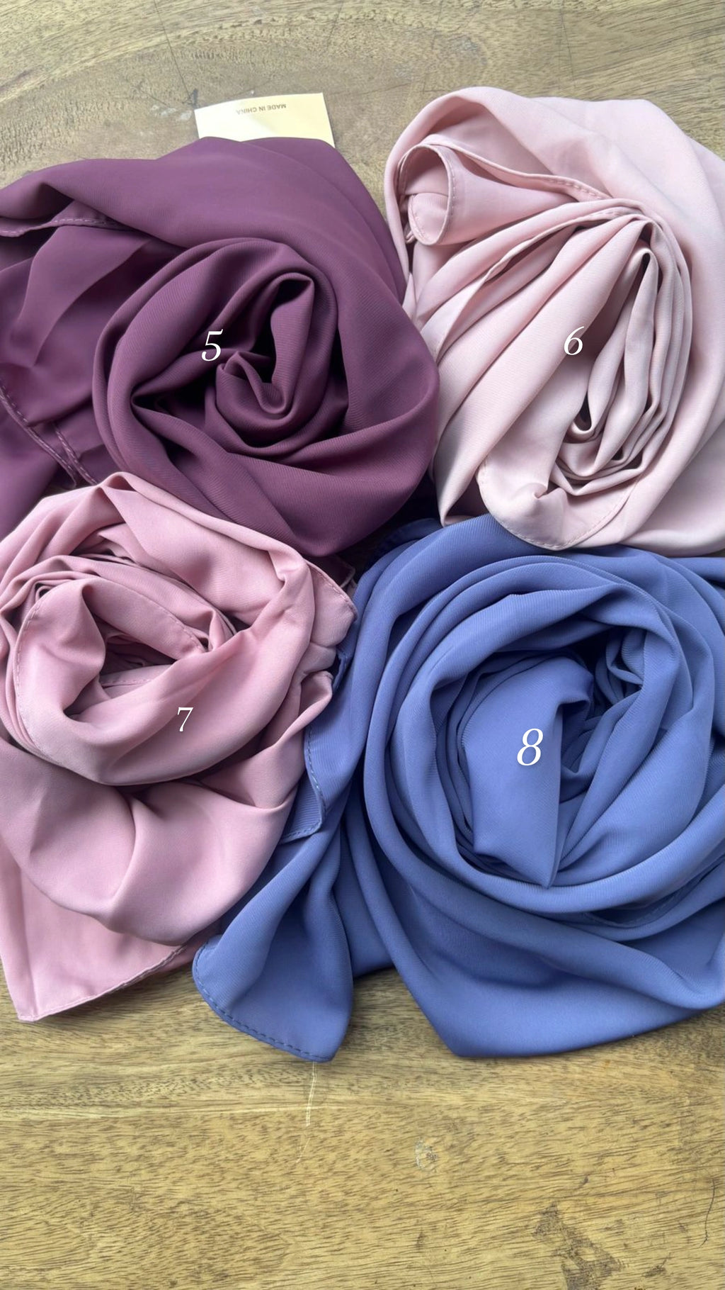 Heavy chiffon hijabs