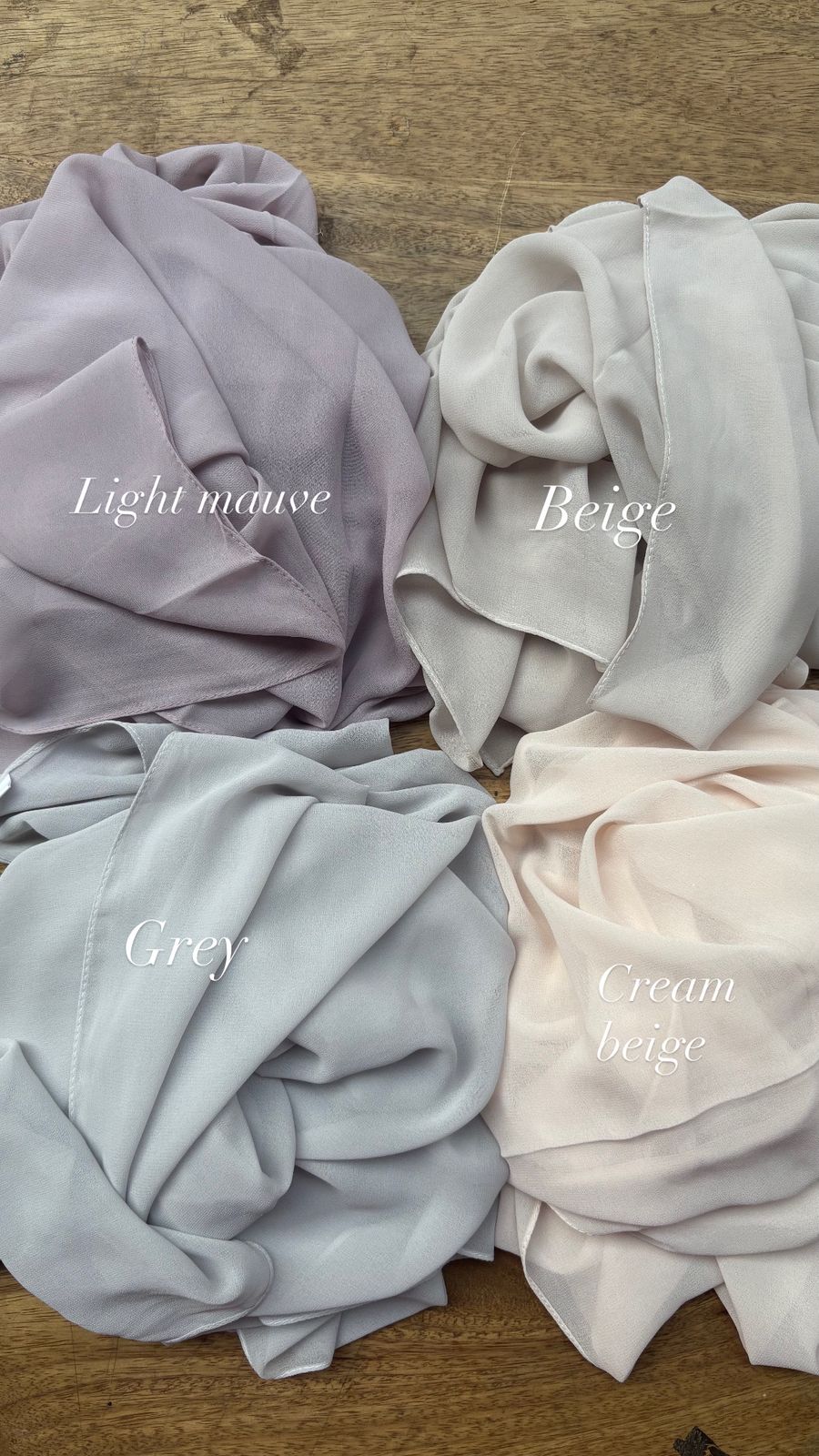 Premium chiffon hijabs